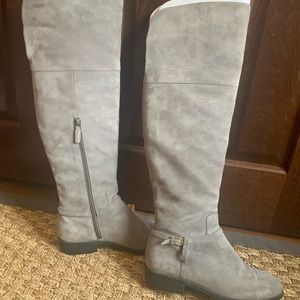 Over the knee Cole Hana boots size 8.5 grey suede